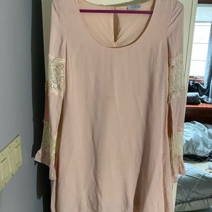 Par pink and lace tobi dress